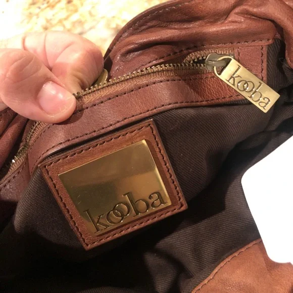 Kooba cognac brown mini-medium leather purse (P2) - Picture 7 of 7